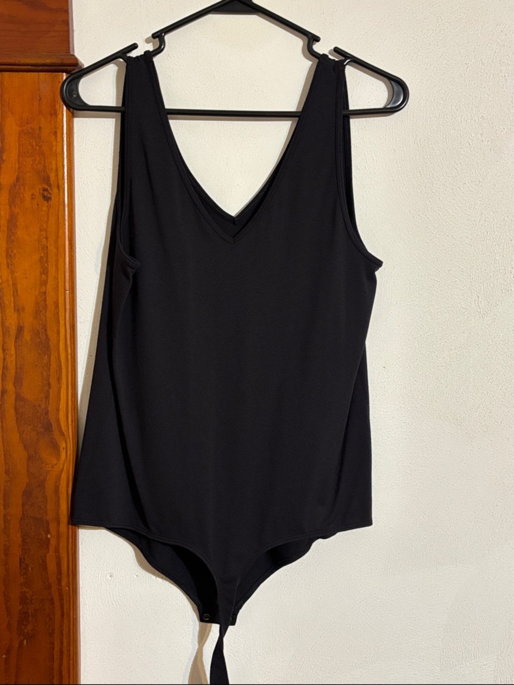 SO Black V-Neck Bodysuit